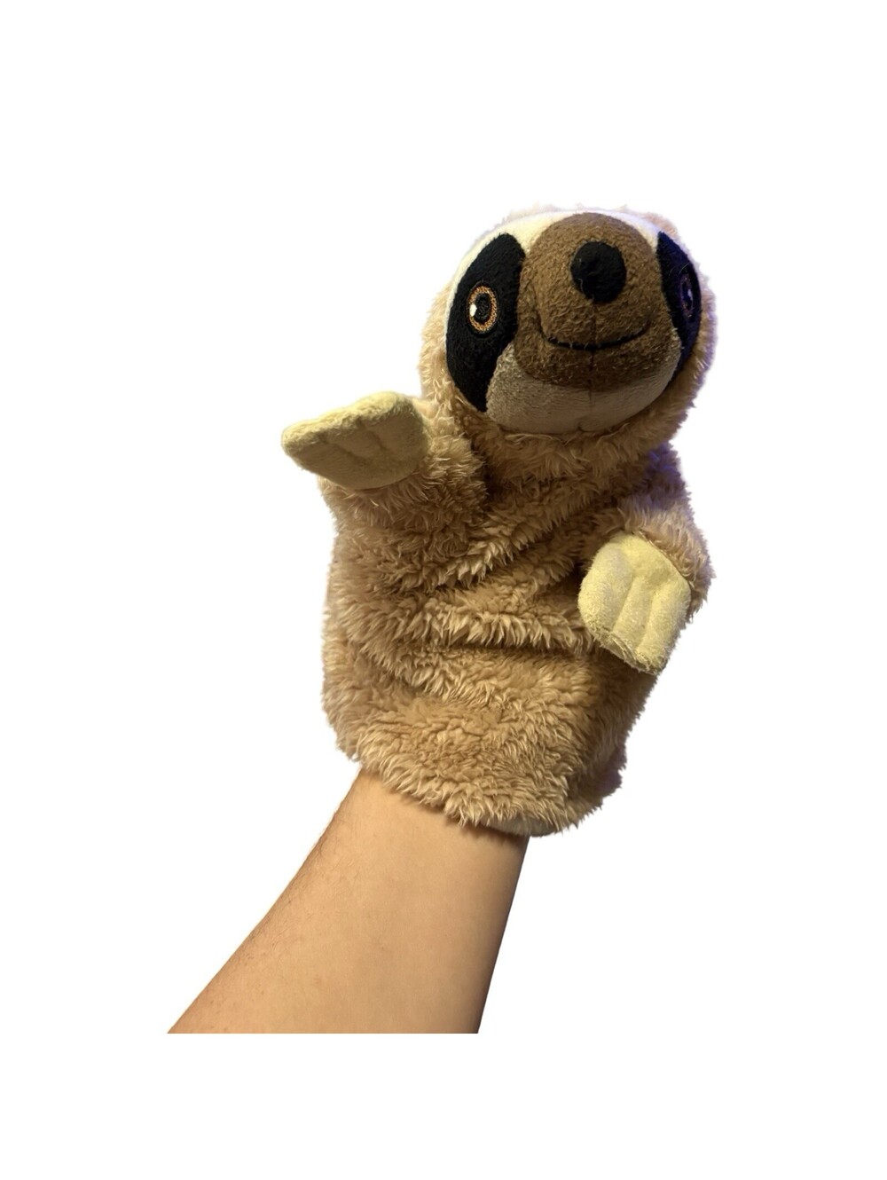 Sloth Hand Puppet Brown Plush Toy